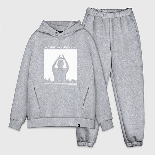 Мужской костюм оверсайз Depeche Mode world violation / Меланж – фото 1