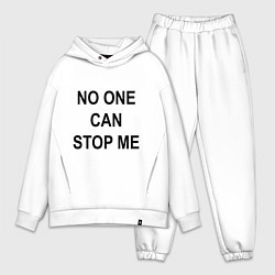 Мужской костюм оверсайз No one can stop me - Stray Kids, цвет: белый