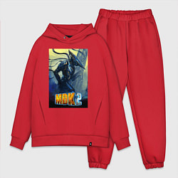 Мужской костюм оверсайз MDK - Kurt, цвет: красный