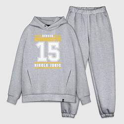 Мужской костюм оверсайз Denver - Nocola Jokic, цвет: меланж