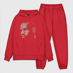 Мужской костюм оверсайз Lebron James face, цвет: красный