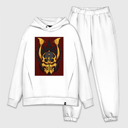 Мужской костюм оверсайз Black Legion Insignia, цвет: белый