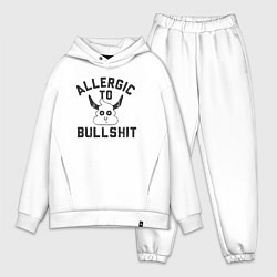 Мужской костюм оверсайз Аллергия на ерунду, цвет: белый