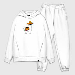 Мужской костюм оверсайз Лама в Сомбреро мексиканская