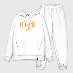 Мужской костюм оверсайз The midnight walk logo, цвет: белый