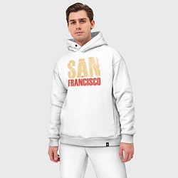 Мужской костюм оверсайз San Francisco, цвет: белый — фото 2