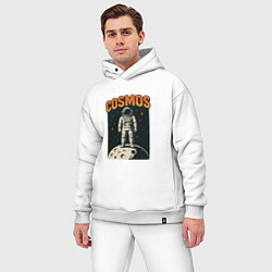 Мужской костюм оверсайз Космонавт в космосе, цвет: белый — фото 2