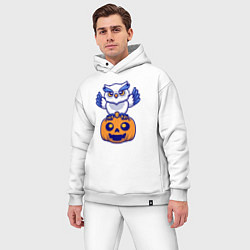 Мужской костюм оверсайз Halloween owl, цвет: белый — фото 2