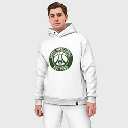 Мужской костюм оверсайз Милуоки Бакс - команда, цвет: белый — фото 2