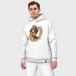 Мужской костюм оверсайз Phoenix Suns gorilla, цвет: белый — фото 2