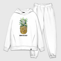 Мужской костюм оверсайз Ананас Born to be juicy, цвет: белый