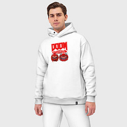 Мужской костюм оверсайз Doom кака демон, цвет: белый — фото 2