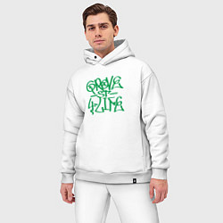 Мужской костюм оверсайз Tag grove street 4 life, цвет: белый — фото 2