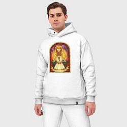 Мужской костюм оверсайз Принцесса Кенни витраж, цвет: белый — фото 2