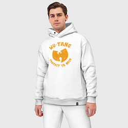 Мужской костюм оверсайз Wu-Tang protect ya neck, цвет: белый — фото 2
