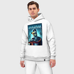 Мужской костюм оверсайз Bender Batman - ai art collaboration, цвет: белый — фото 2