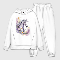 Мужской костюм оверсайз Волшебное превращение, цвет: белый