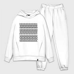 Мужской костюм оверсайз Fuck this shit pattern