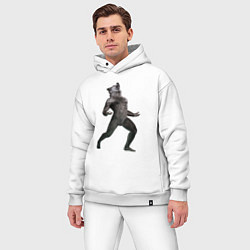 Мужской костюм оверсайз Ночной оборотень, цвет: белый — фото 2