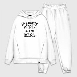 Мужской костюм оверсайз Любимые люди зовут меня папой