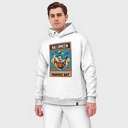 Мужской костюм оверсайз Halloween vampire bat, цвет: белый — фото 2