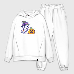 Мужской костюм оверсайз Cat pumpkin, цвет: белый