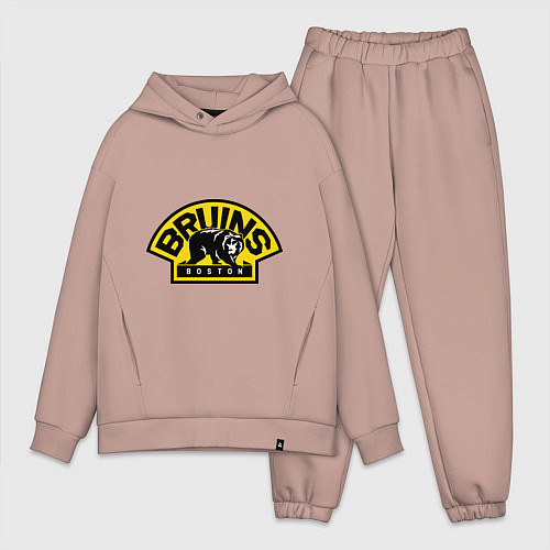 Мужской костюм оверсайз HC Boston Bruins Label / Пыльно-розовый – фото 1