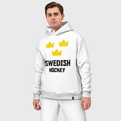 Мужской костюм оверсайз Swedish Hockey, цвет: белый — фото 2