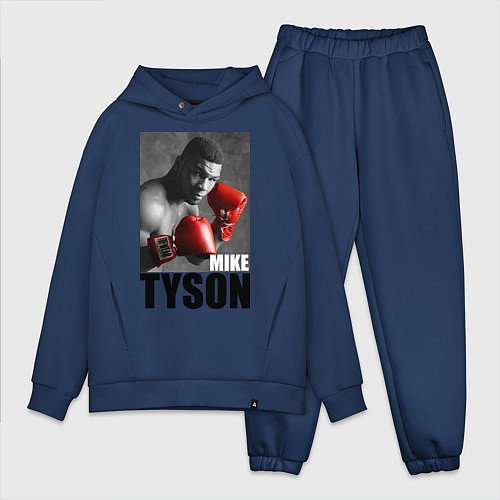 Мужской костюм оверсайз Mike Tyson / Тёмно-синий – фото 1