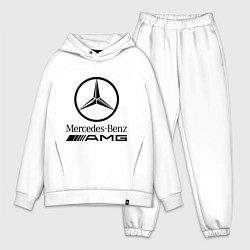 Мужской костюм оверсайз AMG, цвет: белый