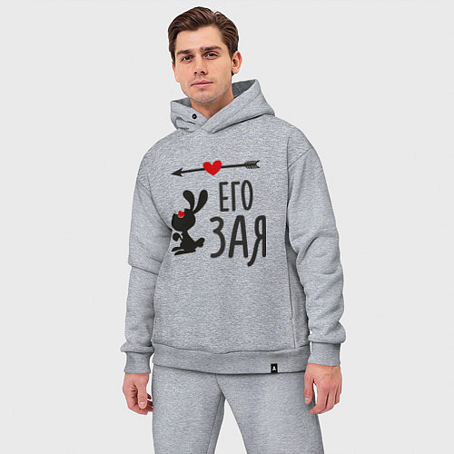 Мужской костюм оверсайз Его Зая / Меланж – фото 3