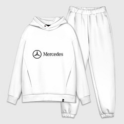 Мужской костюм оверсайз Mercedes Logo, цвет: белый