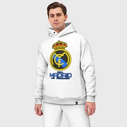 Мужской костюм оверсайз Real Madrid, цвет: белый — фото 2