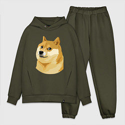 Мужской костюм оверсайз Doge, цвет: хаки