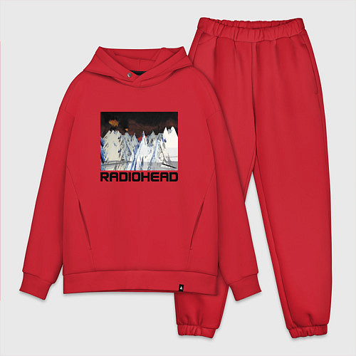 Мужской костюм оверсайз Radiohead Winter / Красный – фото 1