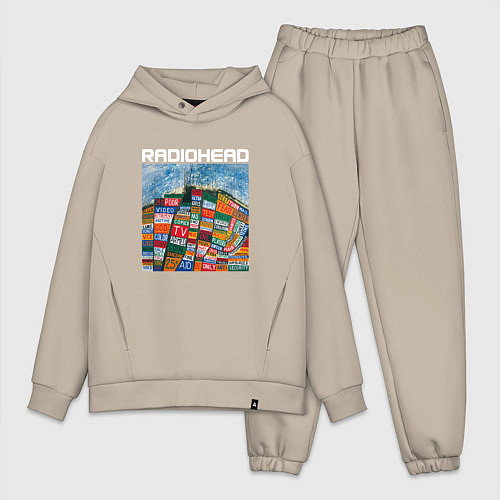 Мужской костюм оверсайз Radiohead / Миндальный – фото 1