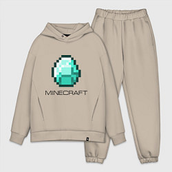 Мужской костюм оверсайз Minecraft Diamond