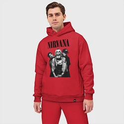 Мужской костюм оверсайз Nirvana Group, цвет: красный — фото 2