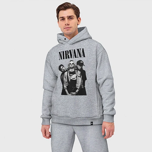 Мужской костюм оверсайз Nirvana Group / Меланж – фото 3