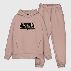 Мужской костюм оверсайз Armin van Buuren, цвет: пыльно-розовый