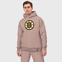 Мужской костюм оверсайз Boston Bruins, цвет: пыльно-розовый — фото 2