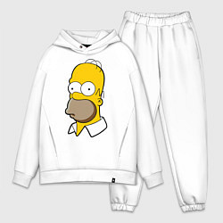 Мужской костюм оверсайз Sad Homer, цвет: белый