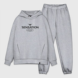 Мужской костюм оверсайз Sensation: The Legacy, цвет: меланж
