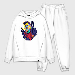 Мужской костюм оверсайз Messi Art, цвет: белый