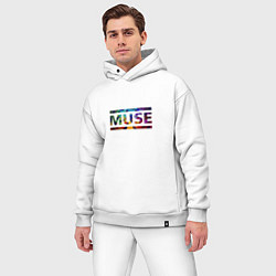 Мужской костюм оверсайз Muse Colour, цвет: белый — фото 2