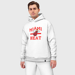 Мужской костюм оверсайз Miami Heat, цвет: белый — фото 2