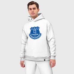 Мужской костюм оверсайз Эвертон logo - nil satis nisi optimum, цвет: белый — фото 2