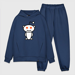 Мужской костюм оверсайз Reddit, цвет: тёмно-синий