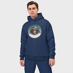 Мужской костюм оверсайз Космонавт 6.6, цвет: тёмно-синий — фото 2