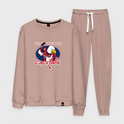 Костюм хлопковый мужской Washington Capitals Hockey, цвет: пыльно-розовый